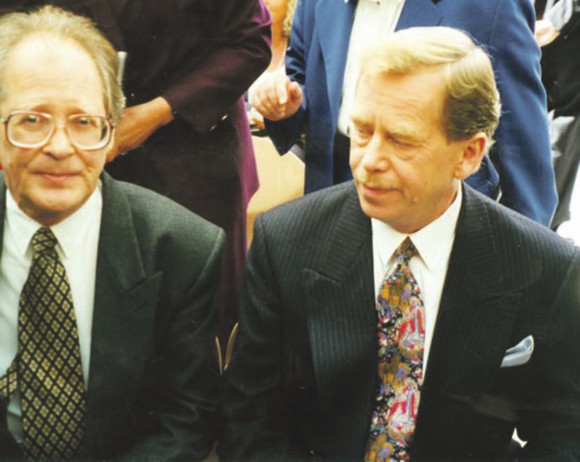 С Вацлавом Гавелом, 1995 год