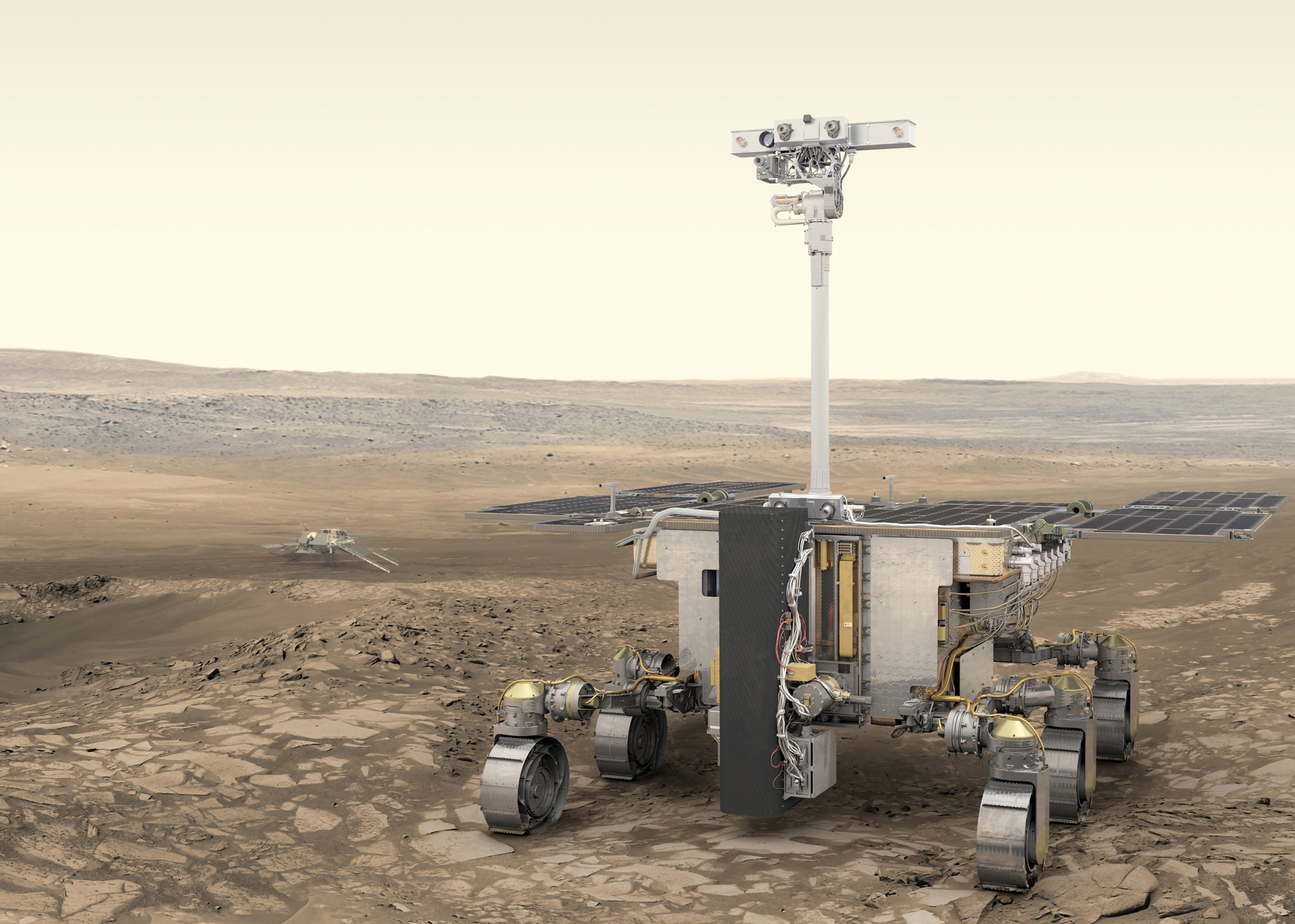 Марсоход, построенный в рамках программы «Марс-2020» (ESA)